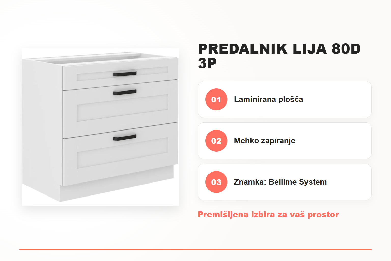 Predalnik LIJA 80D 3P – pregled ključnih lastnosti