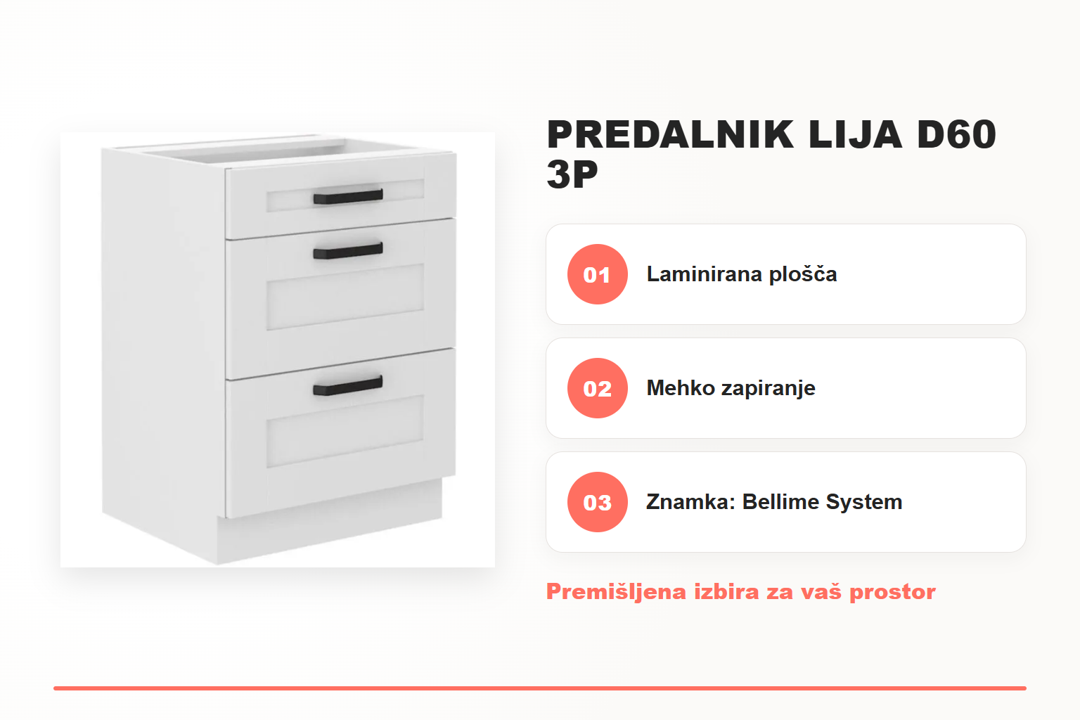 Predalnik LIJA D60 3P – pregled ključnih lastnosti