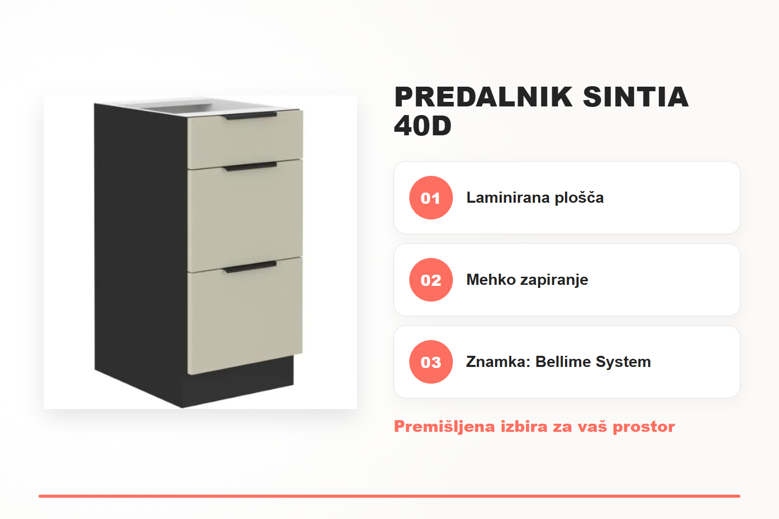 Predalnik SINTIA 40D – pregled ključnih lastnosti