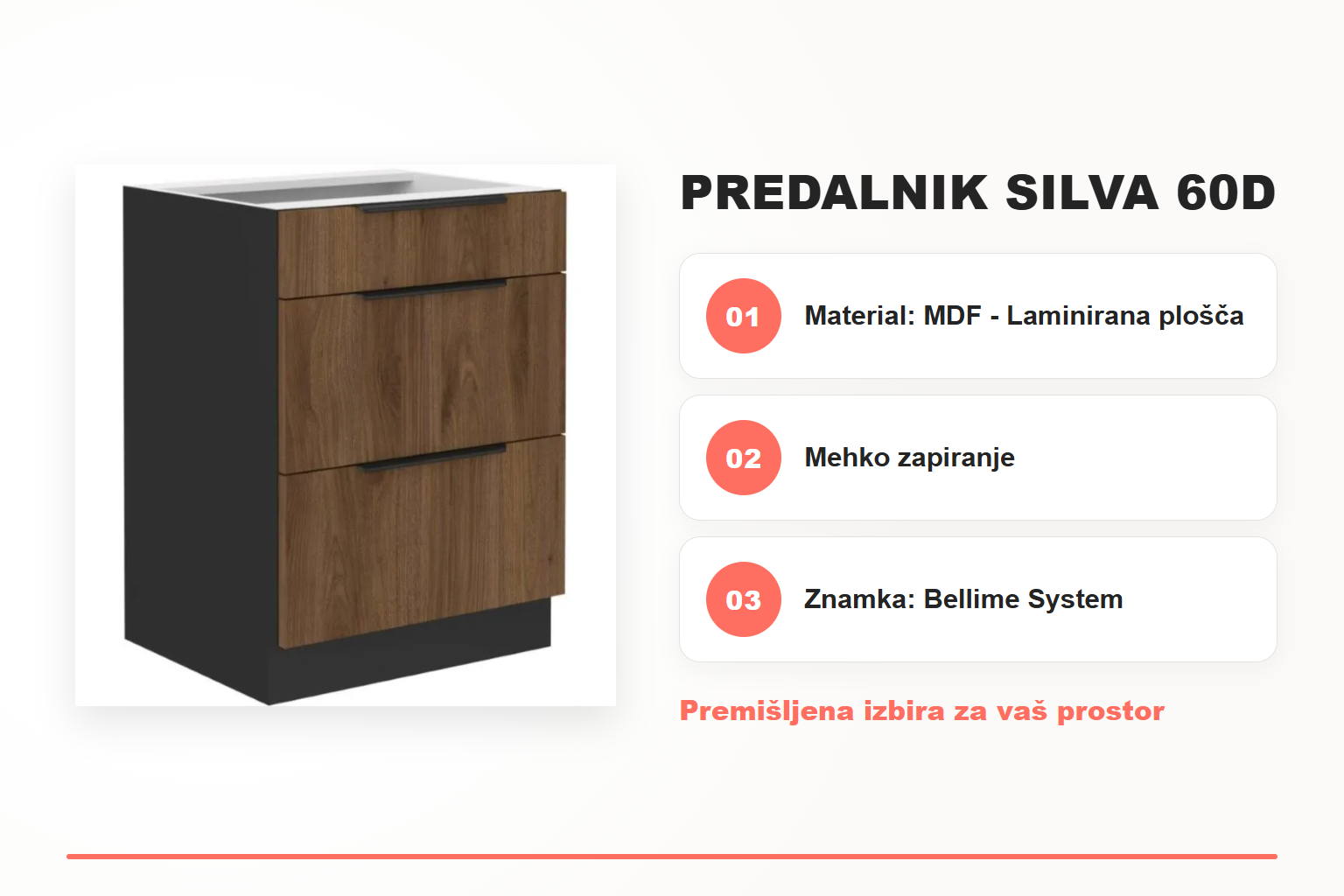 Predalnik SILVA 60D – pregled ključnih lastnosti