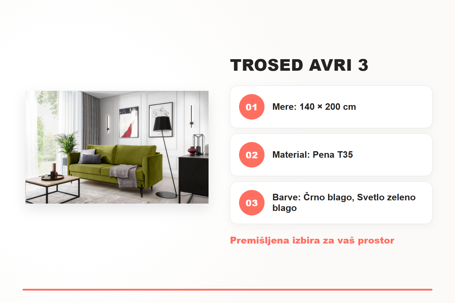Trosed AVRI 3 – pregled ključnih lastnosti