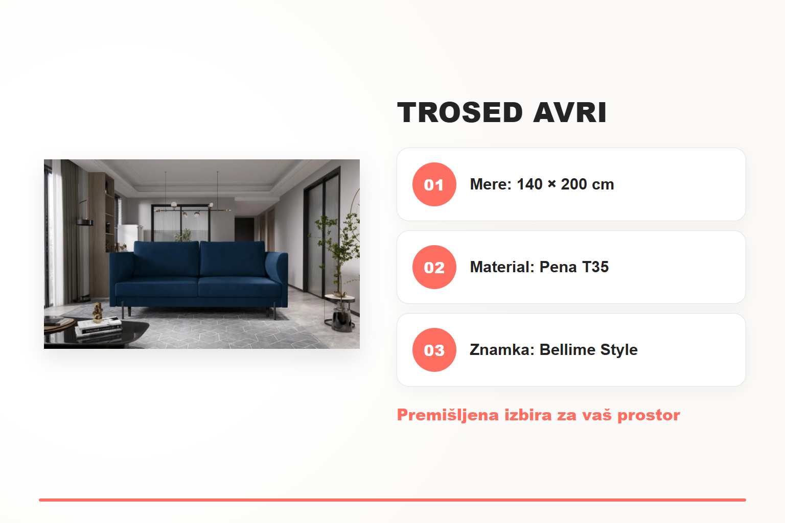 Trosed AVRI – pregled ključnih lastnosti