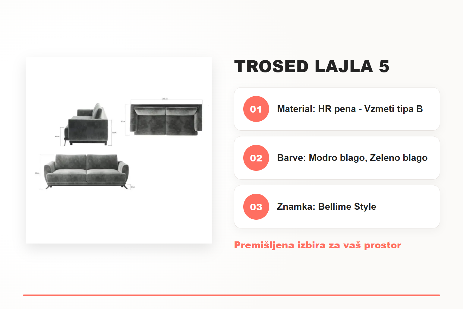 Trosed LAJLA 5 – pregled ključnih lastnosti