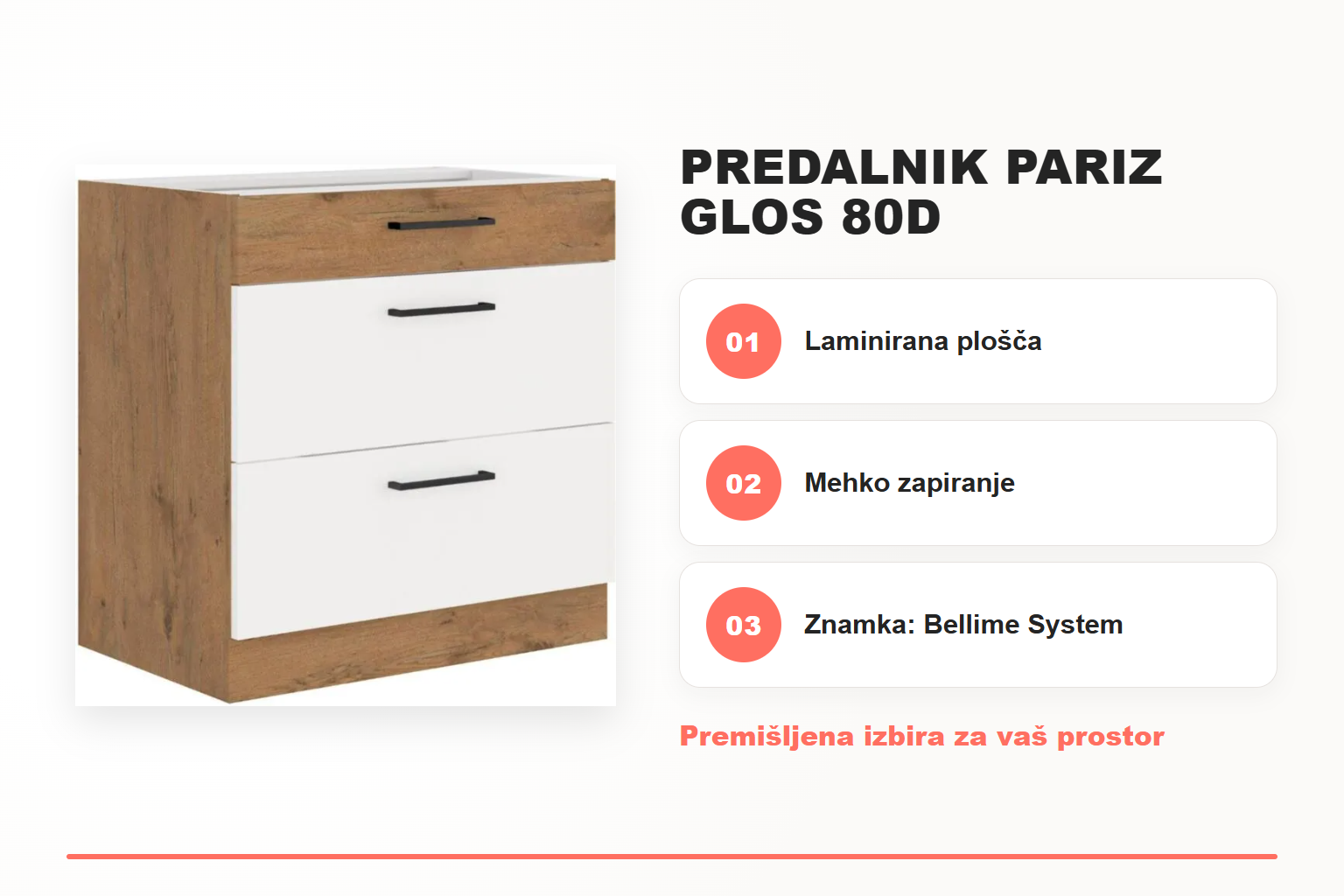 Predalnik PARIZ GLOS 80D – pregled ključnih lastnosti