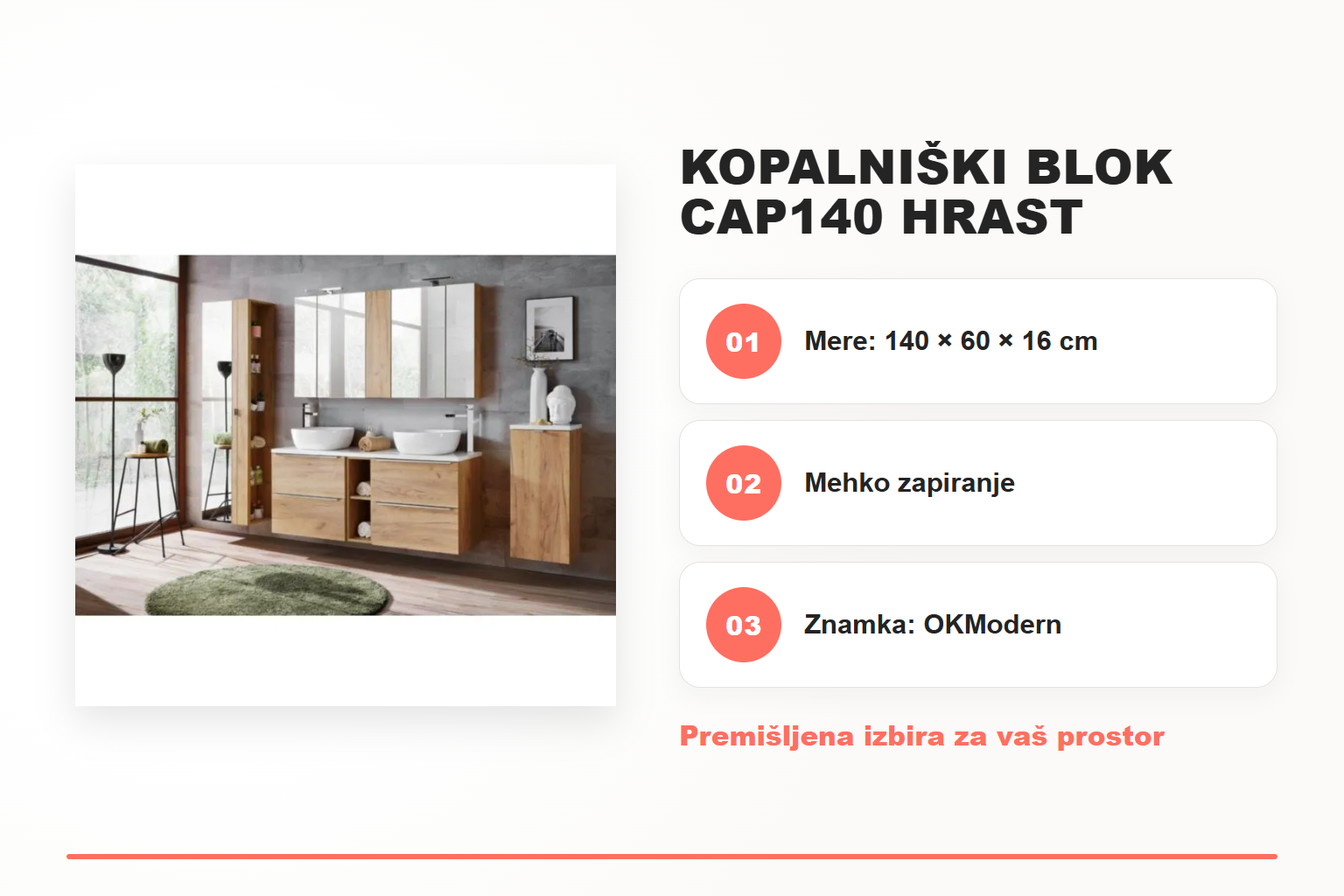 Kopalniški blok CAP140 hrast – pregled ključnih lastnosti