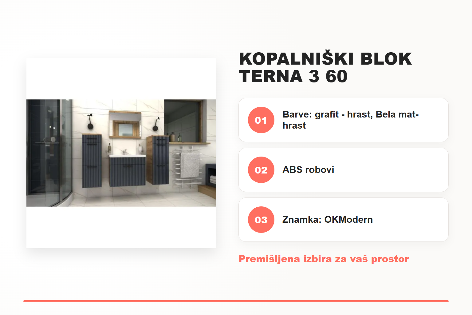 Kopalniški blok TERNA 3 60 – pregled ključnih lastnosti